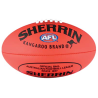 Ballon de football Australien orange/rouge